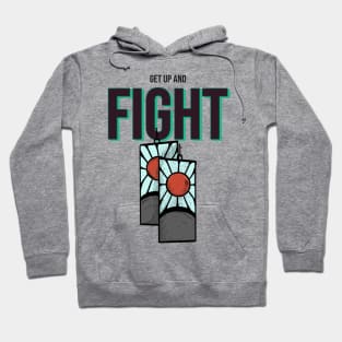 Get Up and Fight! Anime Demon Slayer Inspired Gift for Demon Slayer fans and anime lovers Tanjiro Hoodie